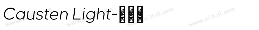 Causten Light字体转换